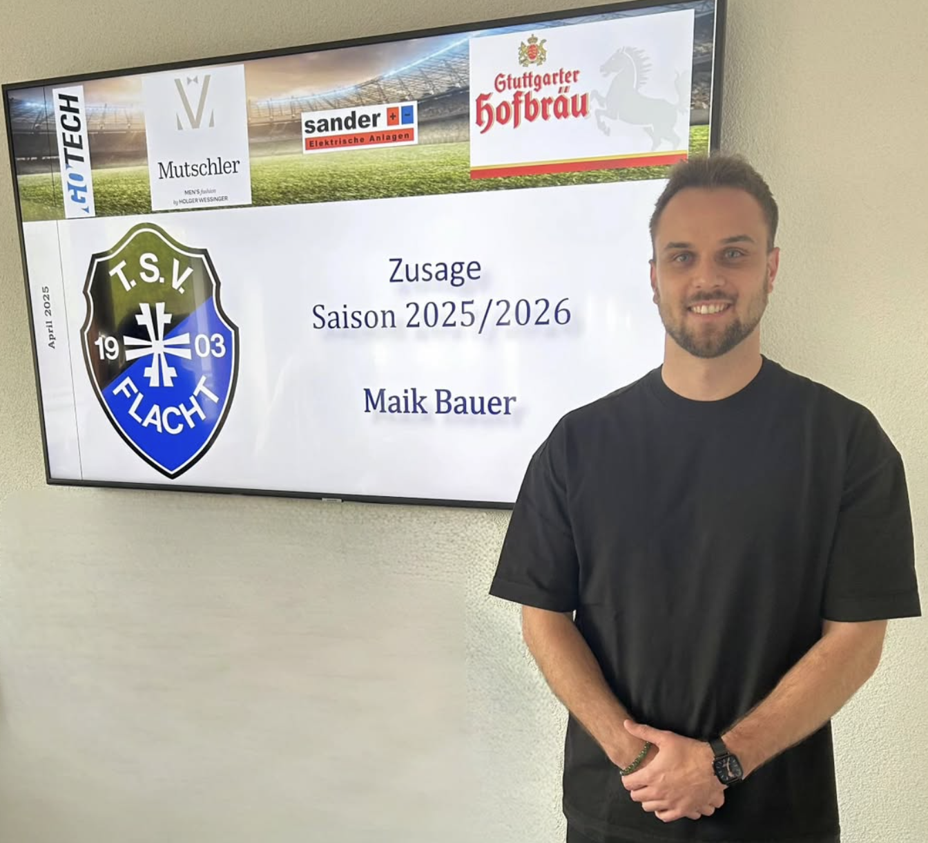 Kaderneuigkeiten zur Saison 2025/2026: Auch Maik Bauer bleibt eine weitere Saison an der Kelterstraße!